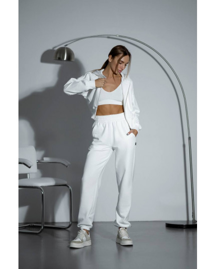 0809 спортивний костюм на блискавці з капюшоном зі штанами на резинці