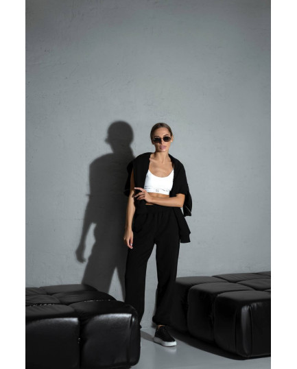 0809 спортивний костюм на блискавці з капюшоном зі штанами на резинці