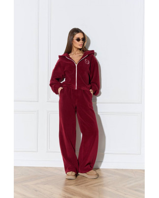 102 Спортивний костюм з поларфлісу з капюшоном з вишивкою 102 Спортивний костюм з поларфлісу з капюшоном з вишивкою