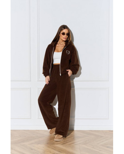 102 Спортивний костюм з поларфлісу з капюшоном з вишивкою