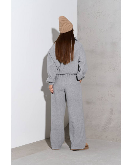 103 Спортивний костюм з поларфлісу на стойці з вишивкою