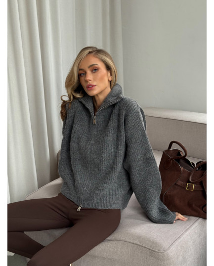 105 Кардиган в’язаний на блискавці