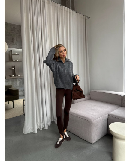 105 Кардиган в’язаний на блискавці