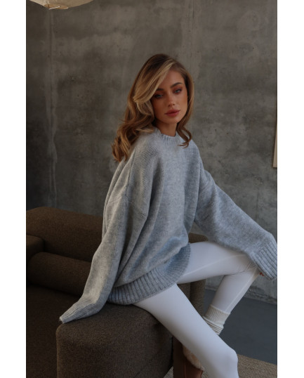 109 Светр в’язаний з акцентним коміром