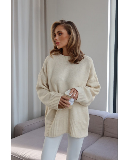 109 Светр в’язаний з акцентним коміром