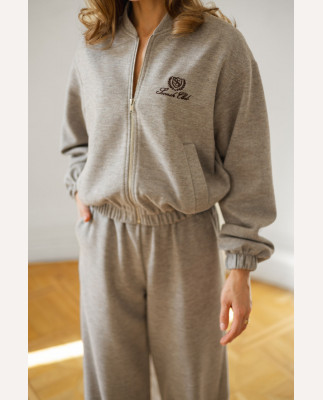 121 Спортивний костюм з бавовни на підкладці з вишивкою