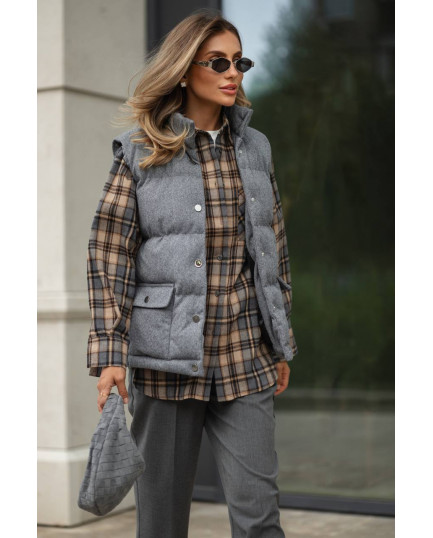 15 сорочка в клітинку з фланелі на ґудзиках