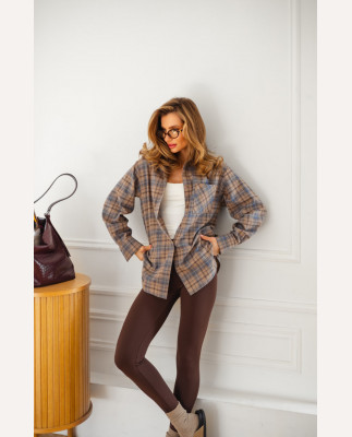 15 сорочка в клітинку з фланелі на ґудзиках