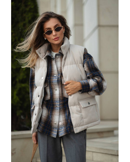 16 сорочка у клітинку байкова на кнопках