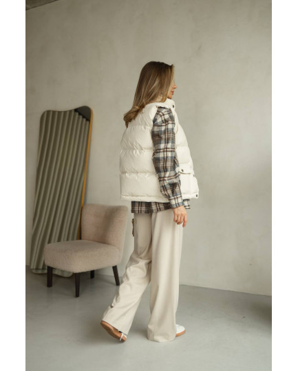 17 Жилетка пухова на кнопках водовідштовхувальна