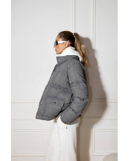 18/1 куртка пухова Кашемірова на кнопках