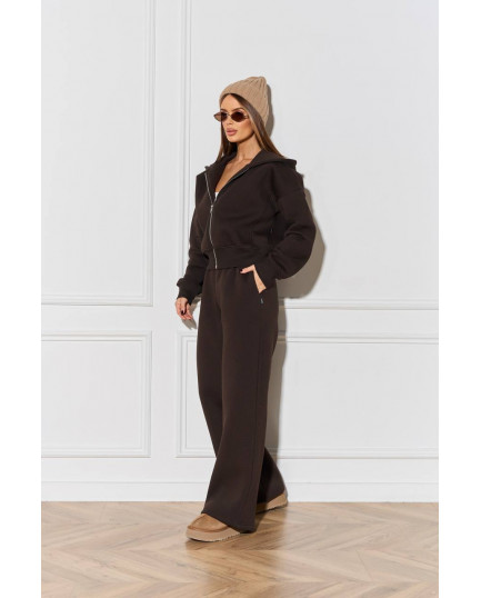 7 Спортивний костюм на флісі з довгою блискавкою з капюшоном