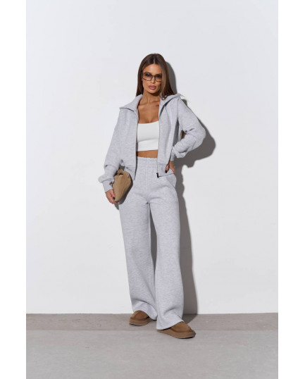 7 Спортивний костюм на флісі з довгою блискавкою з капюшоном