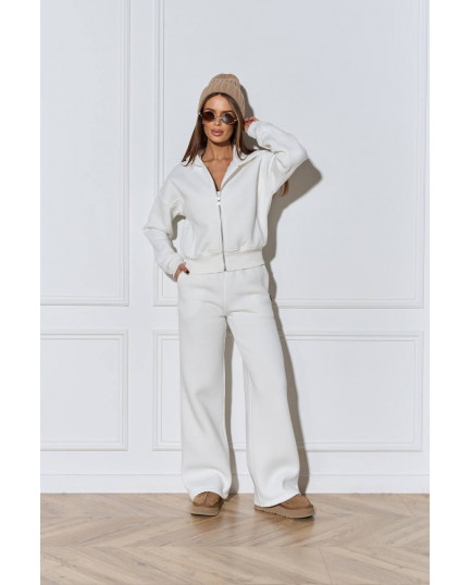 7 Спортивний костюм на флісі з довгою блискавкою з капюшоном