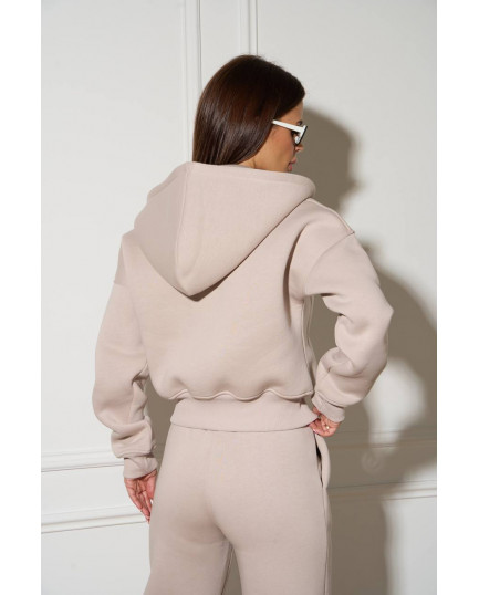 7 Спортивний костюм на флісі з довгою блискавкою з капюшоном