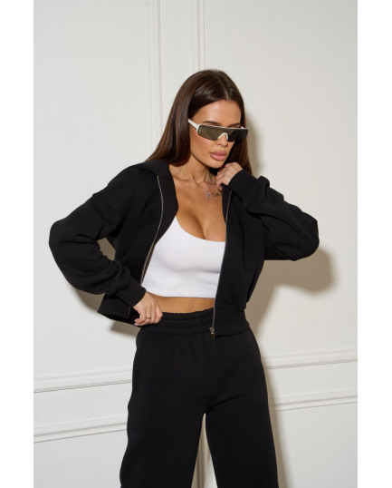 7 Спортивний костюм на флісі з довгою блискавкою з капюшоном