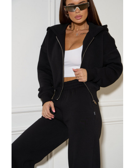 7 Спортивний костюм на флісі з довгою блискавкою з капюшоном