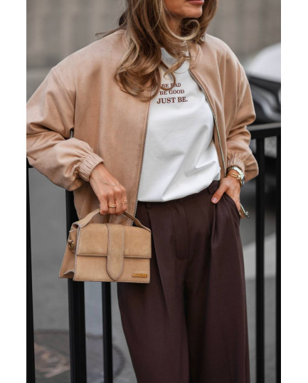 88 Бомбер з замши