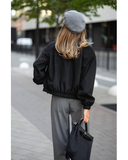 88 Бомбер з замши