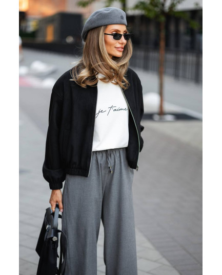 88 Бомбер з замши