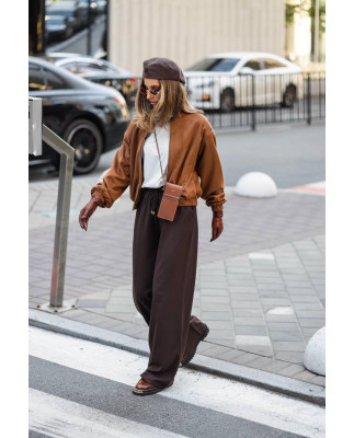 88 Бомбер з замши