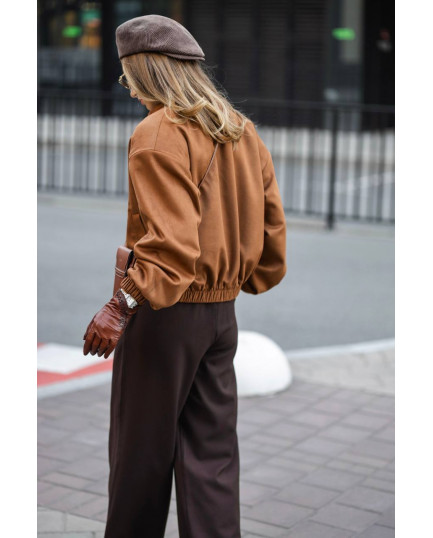 88 Бомбер з замши