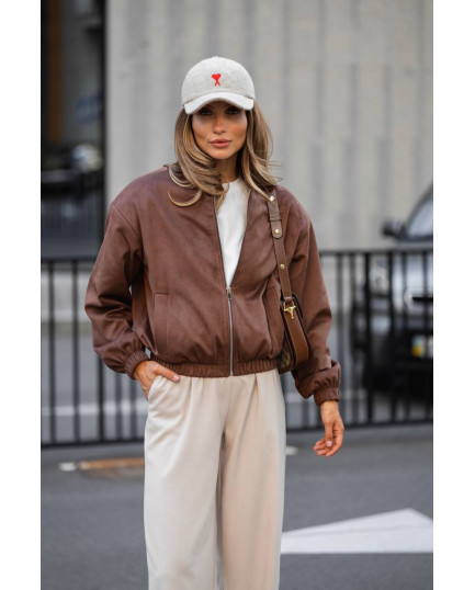 88 Бомбер з замши