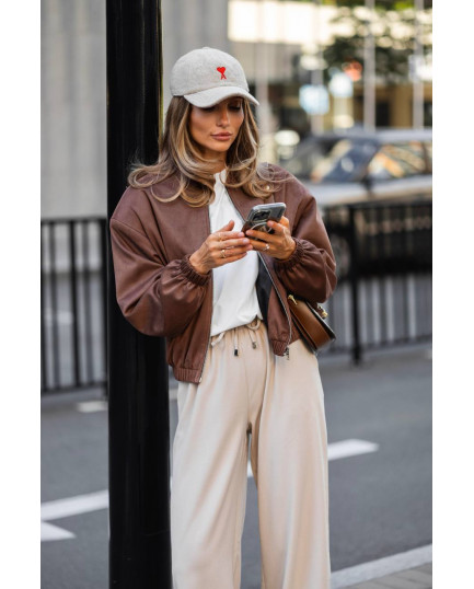 88 Бомбер з замши