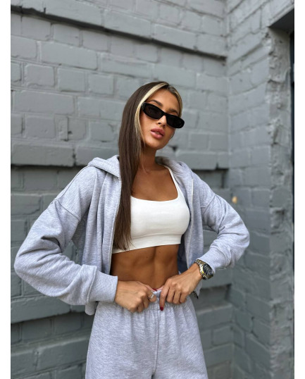 9 Спортивний костюм із довгою блискавкою з капюшоном