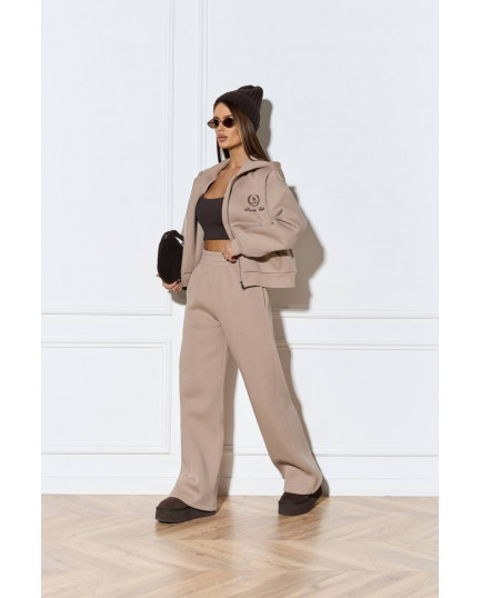 94/1 Спортивний костюм на флісі з капюшоном та вишивкою