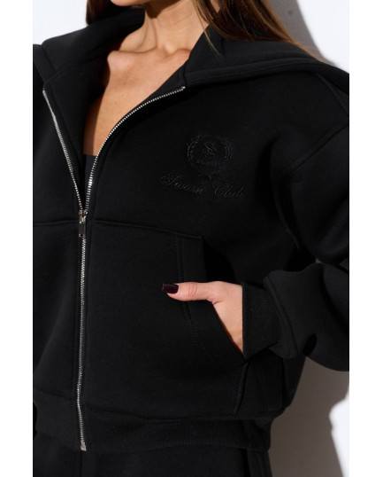 94/1 Спортивний костюм на флісі з капюшоном та вишивкою