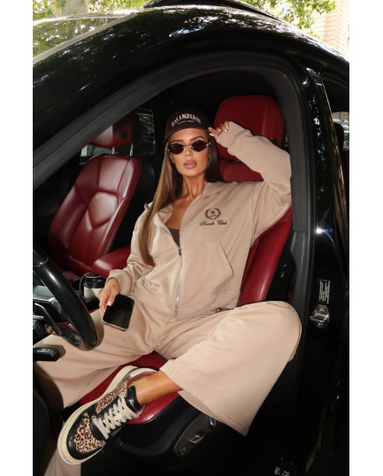 94 Спортивний костюм з трьохнитки з капюшоном та вишивкою