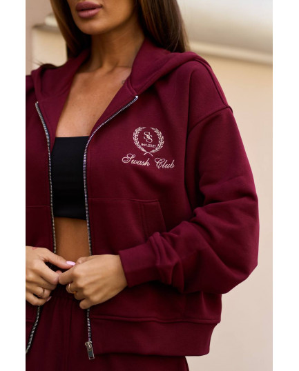 94 Спортивний костюм з трьохнитки з капюшоном та вишивкою