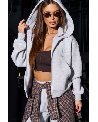 94/1 Спортивний костюм на флісі з капюшоном та вишивкою 94/1 Спортивний костюм на флісі з капюшоном та вишивкою