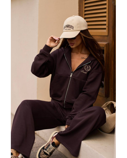 94 Спортивний костюм з трьохнитки з капюшоном та вишивкою