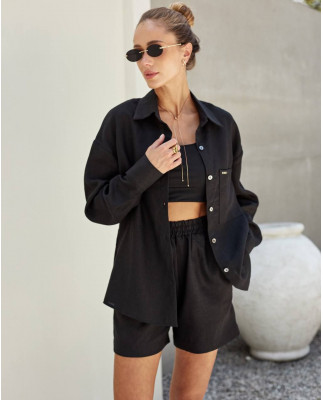 34 костюм льняний із шортами