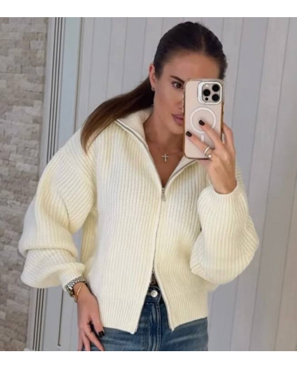 105 Кардиган в’язаний на блискавці