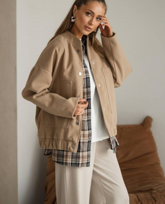 26 Бомбер кашеміровий на кнопках