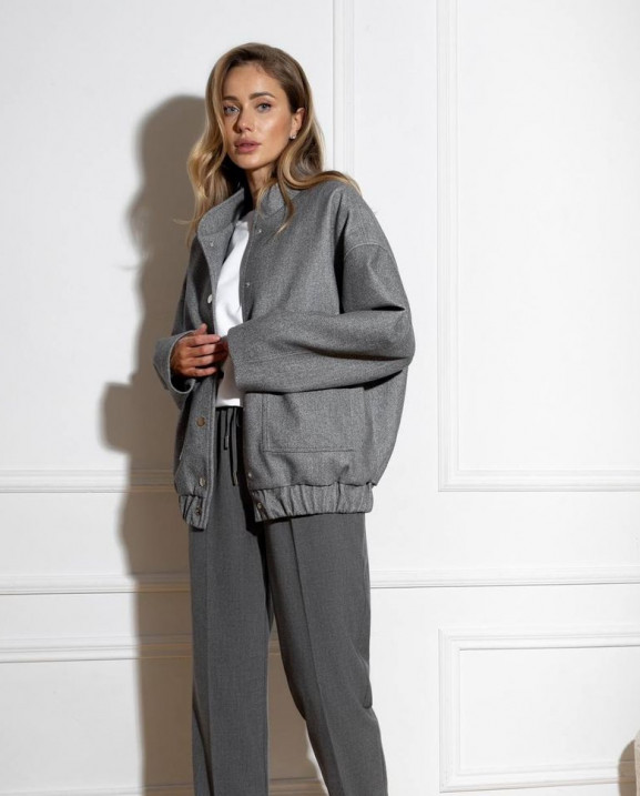 26 Бомбер кашеміровий на кнопках