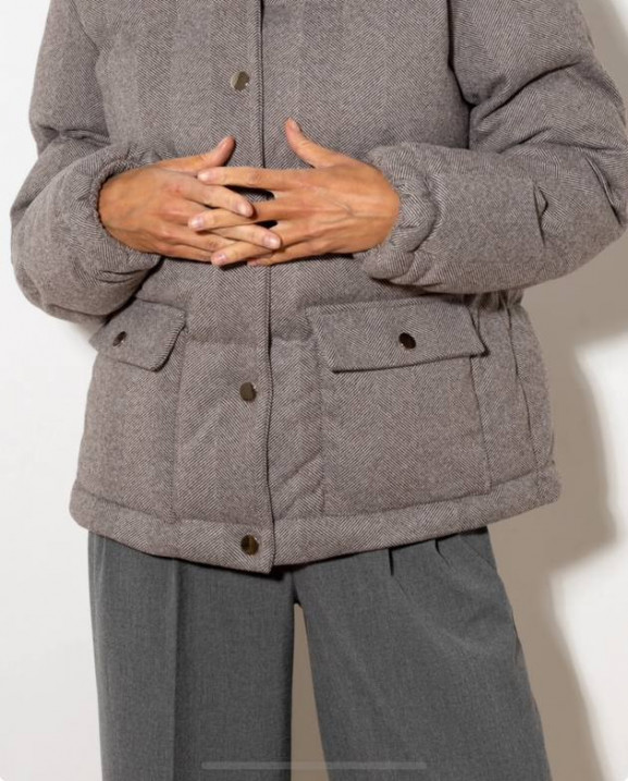 18/1 куртка пухова кашемірова на кнопках