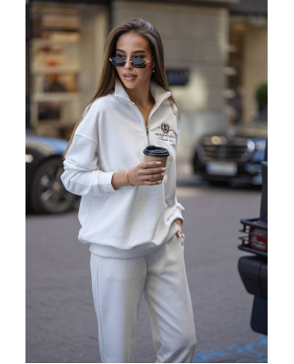 60 Спортивний костюм з короткою молнією з вишивкою 60 Спортивний костюм з короткою молнією з вишивкою