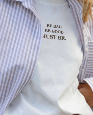 29 футболка молочна Be bad