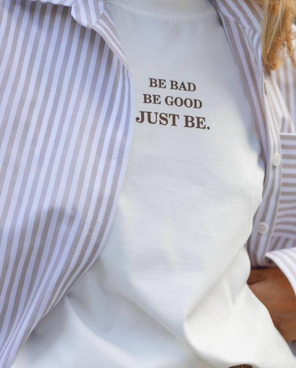 29 футболка молочна Be bad