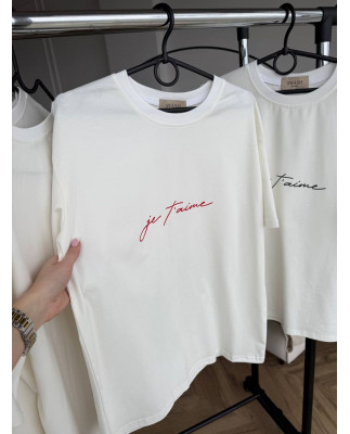 29 футболка молочна je taime