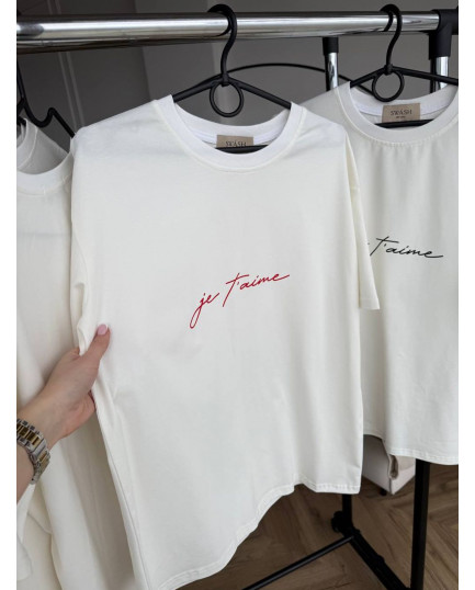 29 футболка молочна je taime