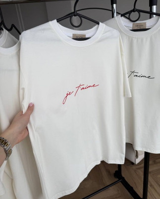 29 футболка молочна je taime