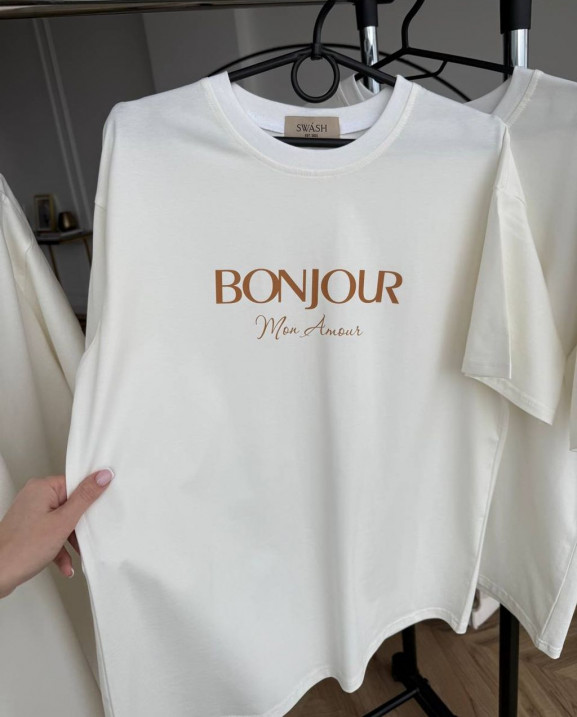 29 футболка молочна bonjour