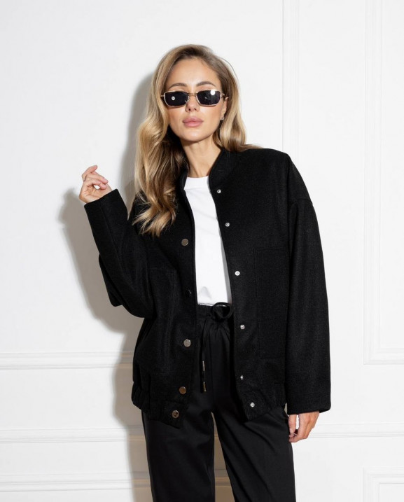 26 Бомбер кашеміровий на кнопках