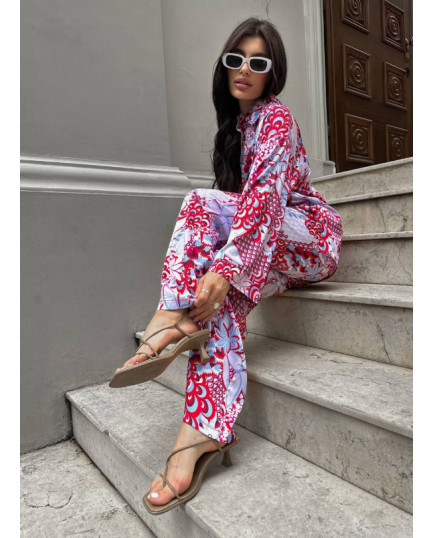 37 костюм шовковий зі штанами