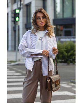 54 Сорочка бавовняна в смужку 54 Сорочка бавовняна в смужку